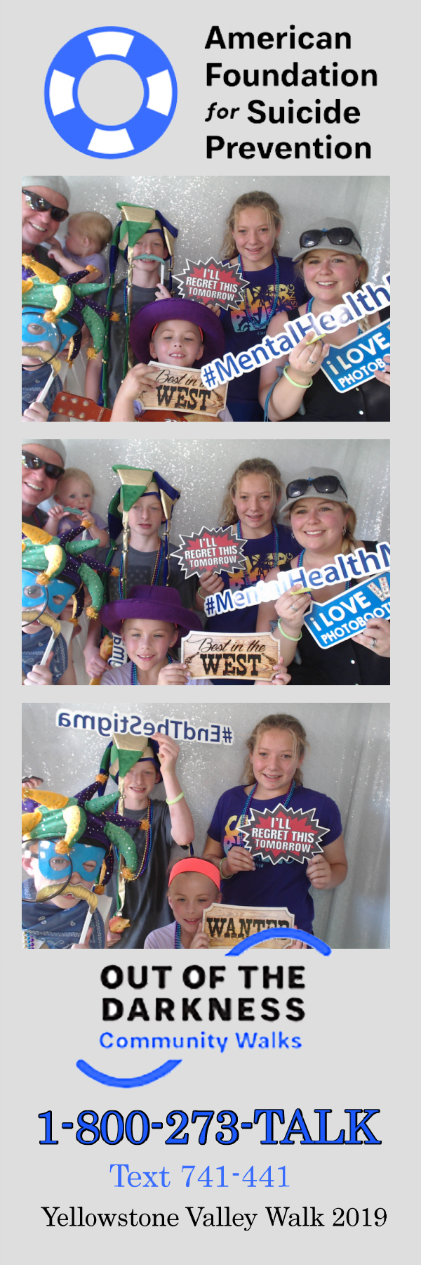 Out of the Darkness Walk 2019 | View more photos from the event at gallery.photoboothbillings.com/u/PhotoBoothBillings/Out-of-the-Darkness-Walk-2019